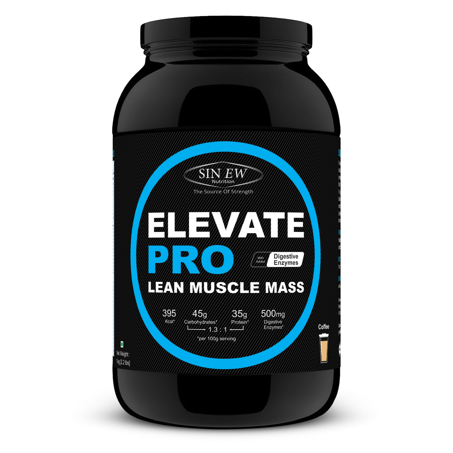 Elevate Pro Lean Muscle Mass (coffee) 1kg F
