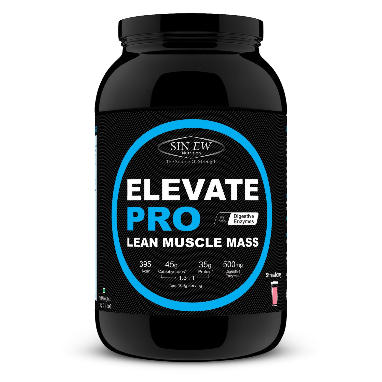 Elevate Pro Lean Muscle Mass (strawberry) 1kg F