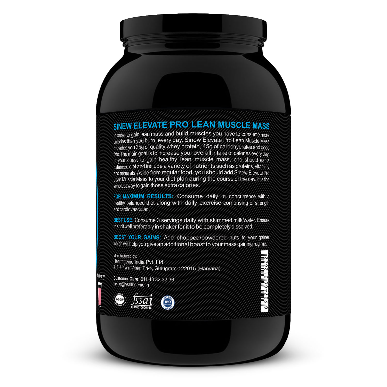 Elevate Pro Lean Muscle Mass (strawberry) 1kg R