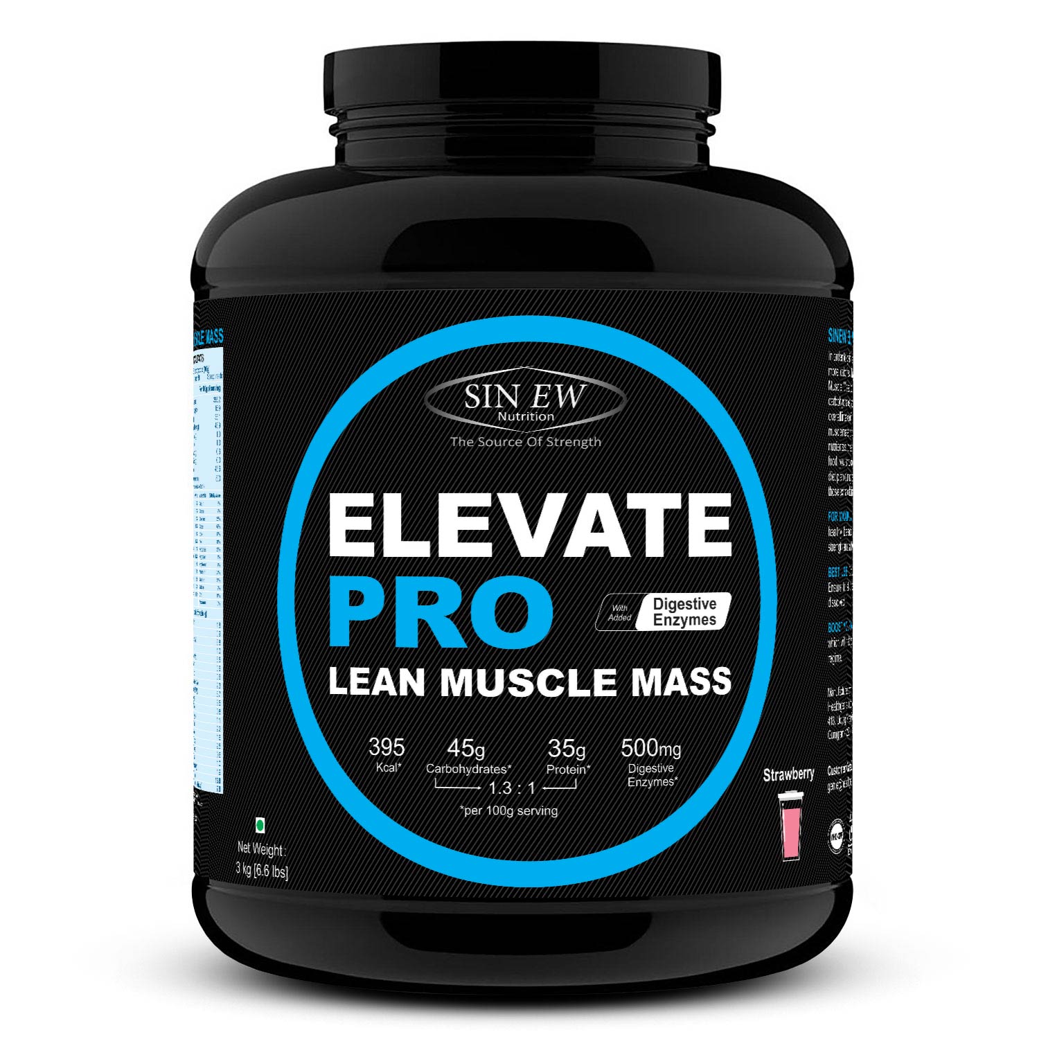 Elevate Pro Lean Muscle Mass (strawberry) 3kg F