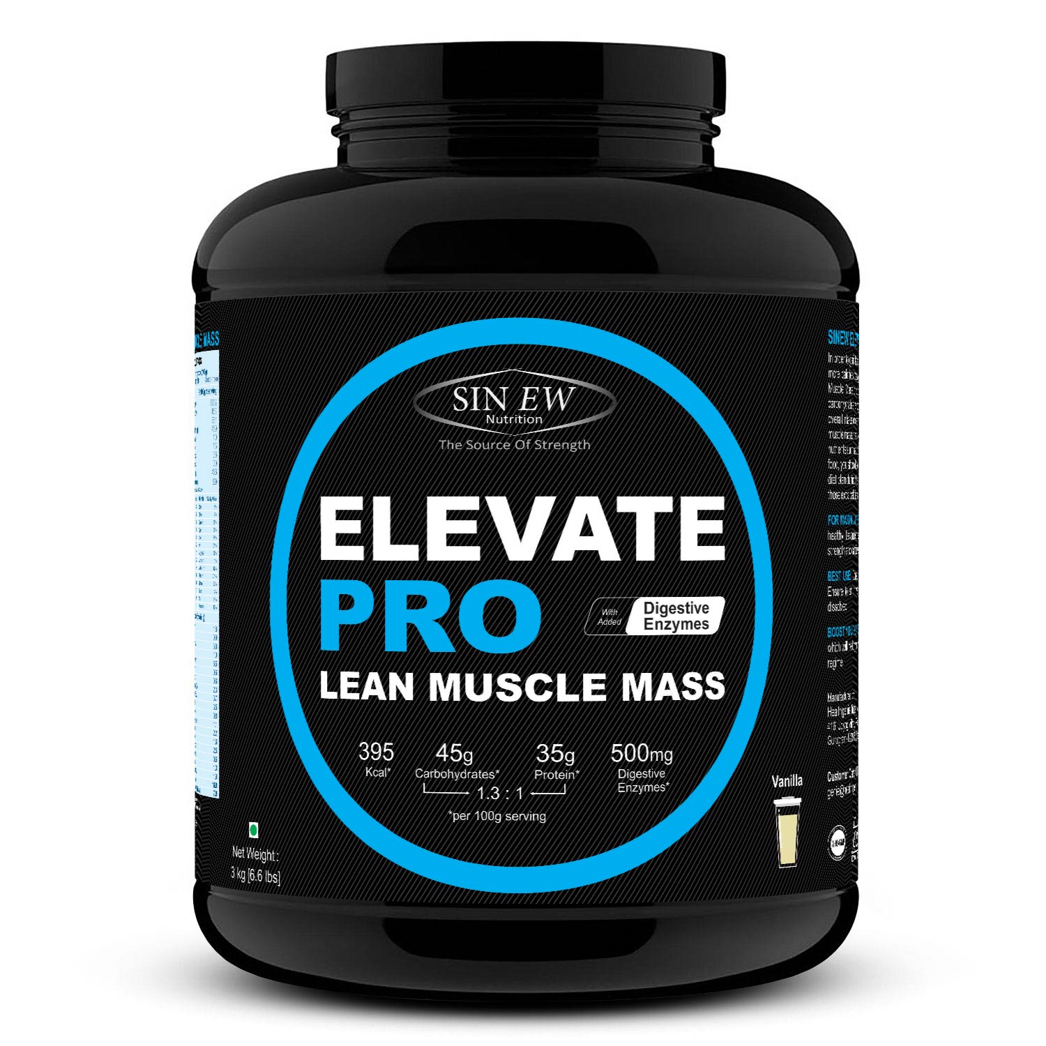 Elevate Pro Lean Muscle Mass (vanilla) 3kg F