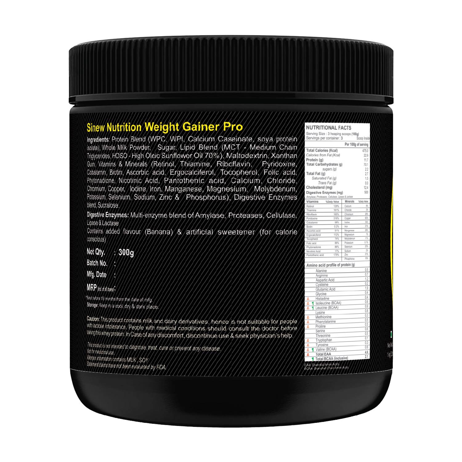 Weight Gainer Pro (banana) 300 L