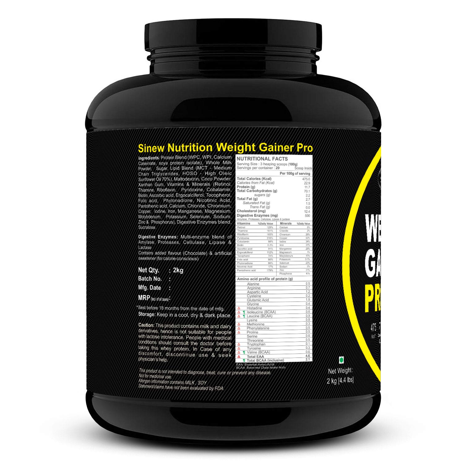 Weight Gainer Pro (chocolate) 2 L