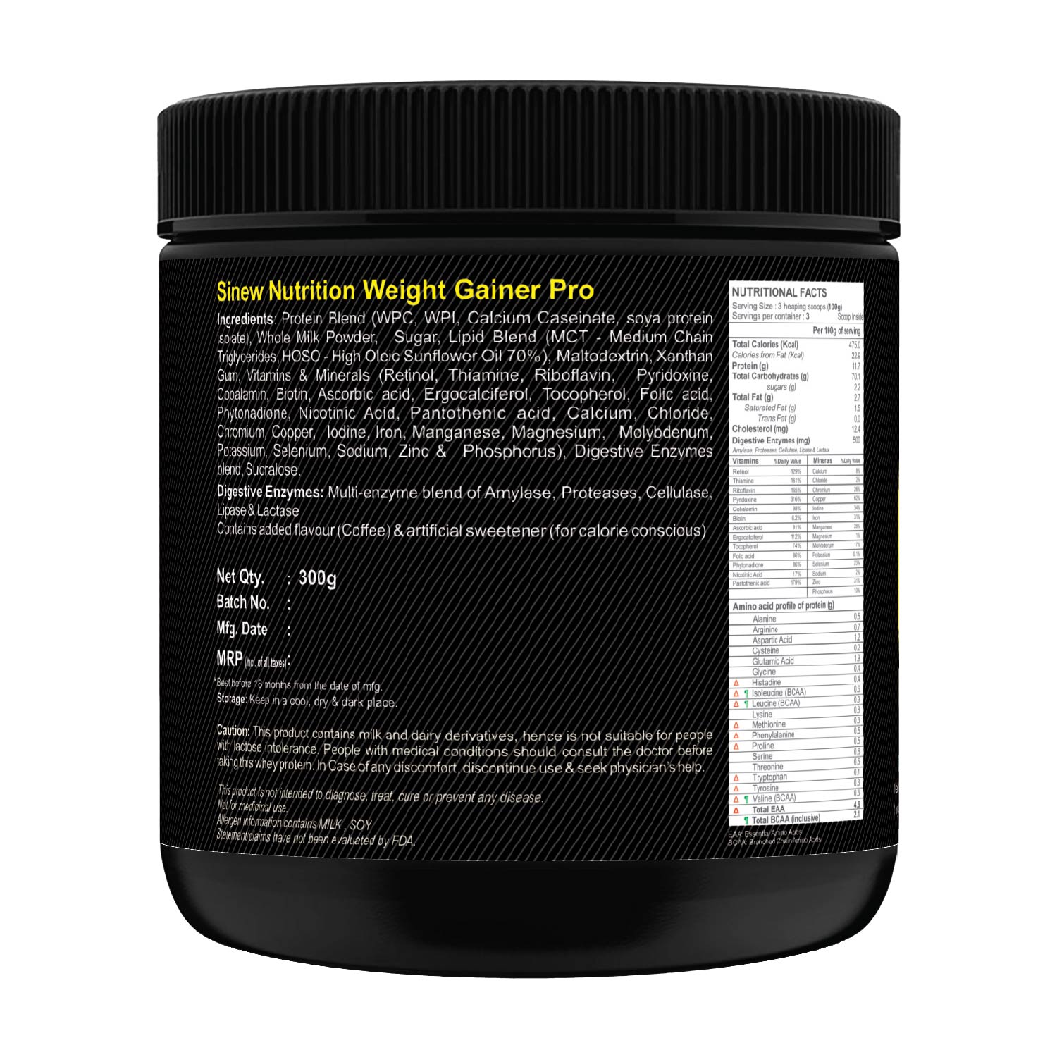 Weight Gainer Pro (coffee) 300 L