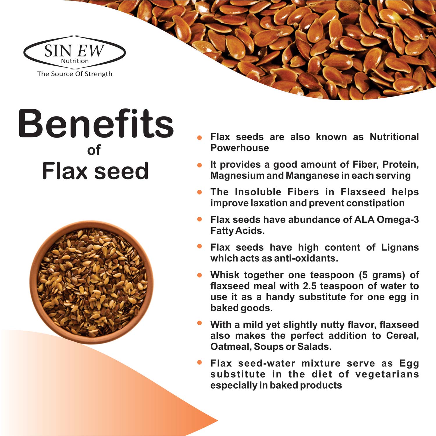 Buy Sinew Nutrition Roasted Flax Seeds for Skin, Hair Growth and Weight  Loss, 800 gm Online in India 