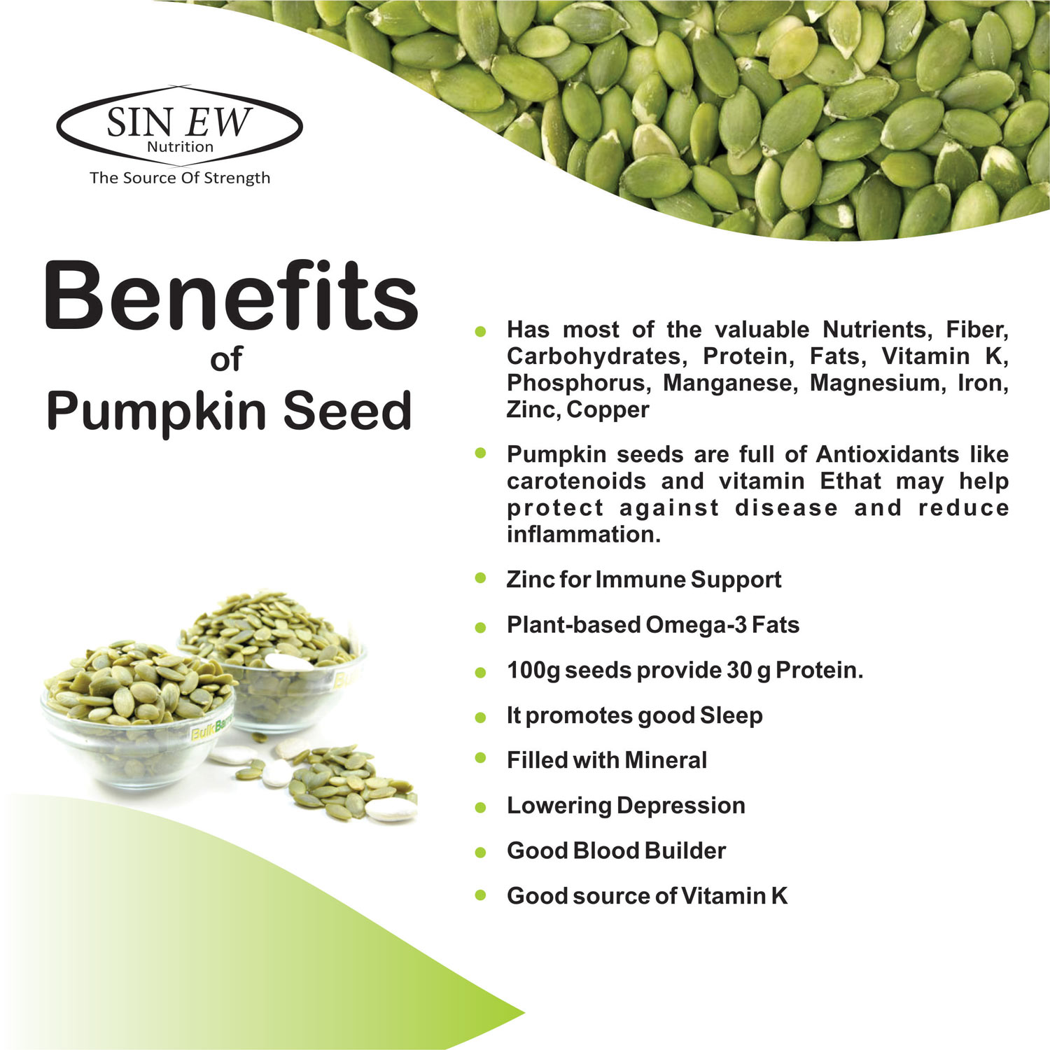 Buy Sinew Nutrition Roasted Pumpkin Seeds for Weight Loss and Hair Growth,  150 gm Online in India 