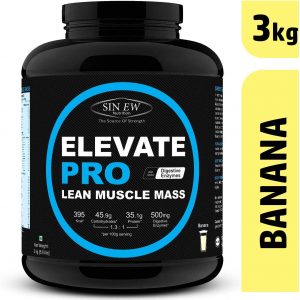 Sinew Nutrition Elevate Pro Lean Muscle Mass Gainer Protein Powder With Digestive Enzymes