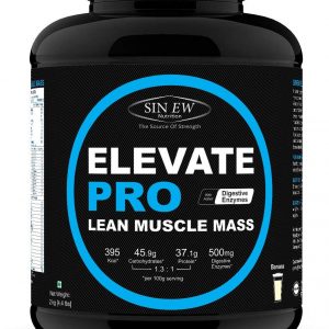 Sinew Nutrition Elevate Pro Lean Muscle Mass Gainer Protein Powder With Digestive Enzymes
