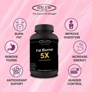 Sinew Nutrition Natural Fat Burner 5x 1200mg 3