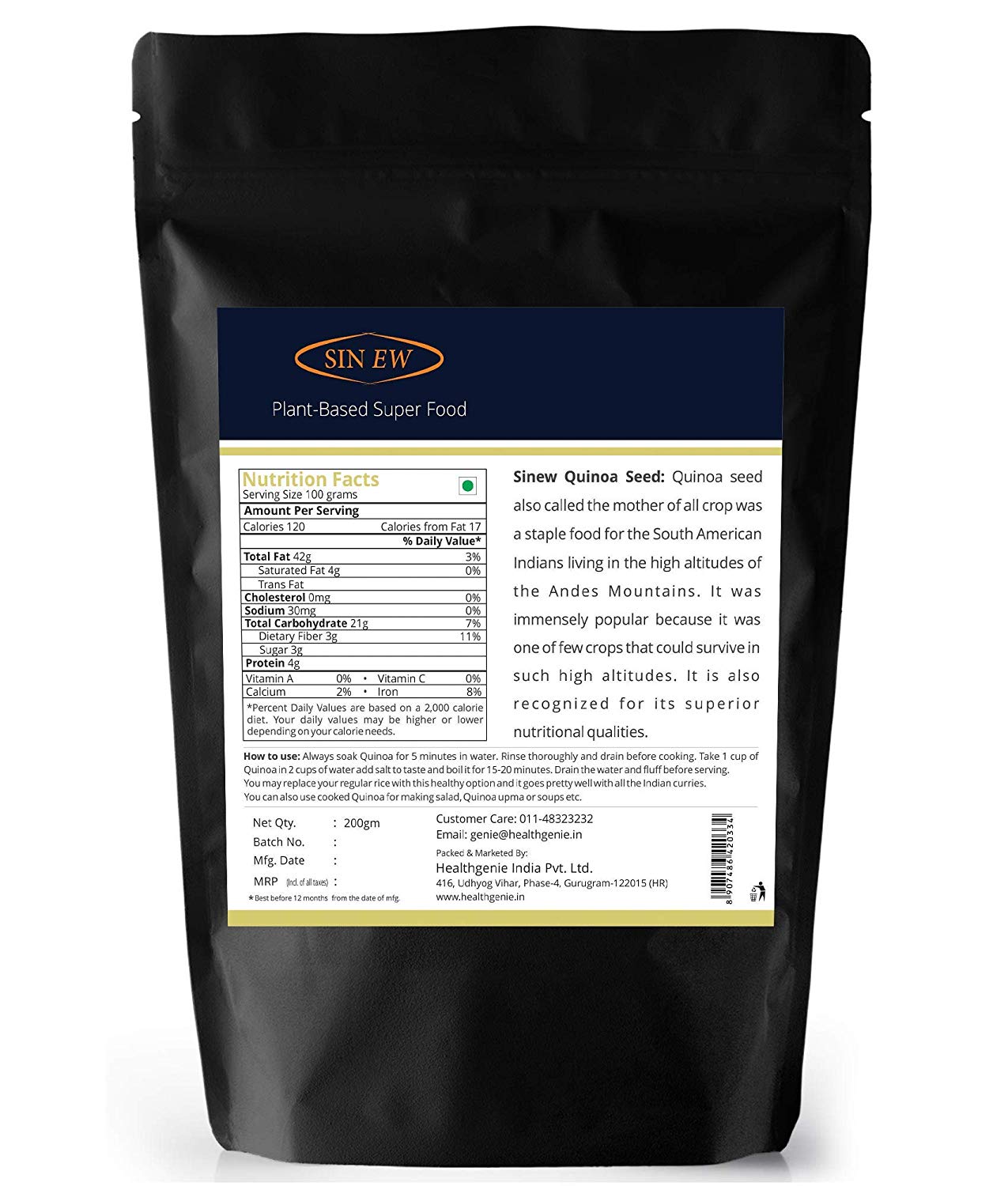 Quinoa Seeds 200gm Gal1